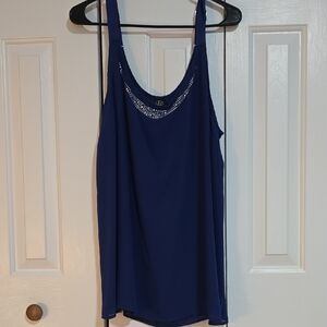 Chic Navy Sleeveless Tank Top